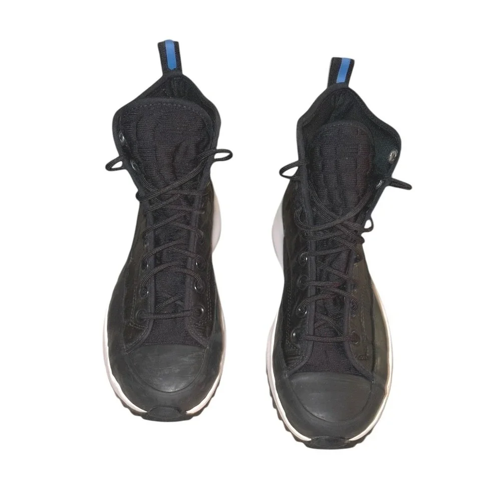 Converse Run Star Quited High Top Platform w Blue Star W 9 M 7.5